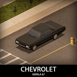 1967 Chevrolet Impala - Классический седан и версия из «Сверхъестественного» для Project Zomboid