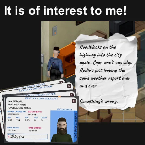 It Is of Interest to Me - Readable Notes, Letters and IDs for Project Zomboid