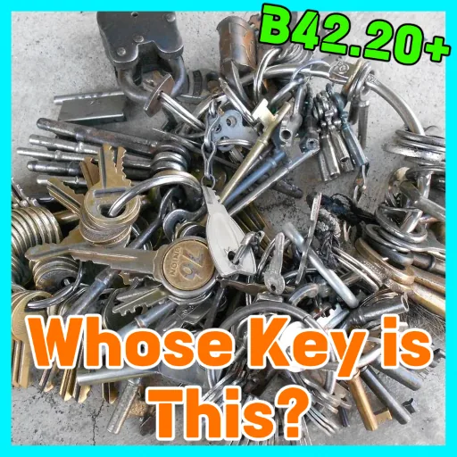 Whose Key Is This? - Key Identification, Map Markers and Key Management for Project Zomboid