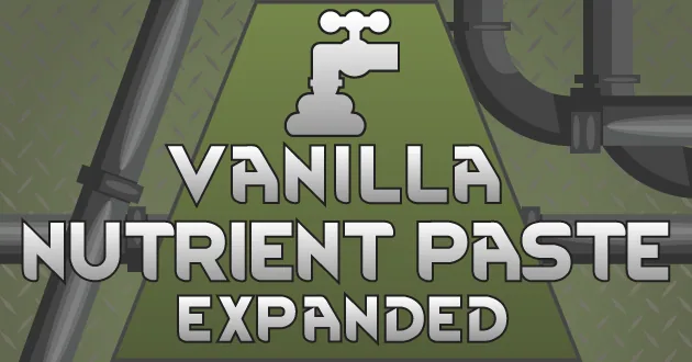 Vanilla Nutrient Paste Expanded - Хранение пасты, трубопроводы и автоматическое кормление в RimWorld
