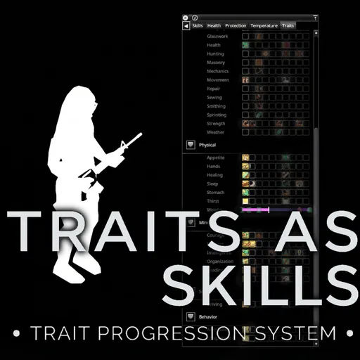 Traits As Skills - развитие черт характера через выживание