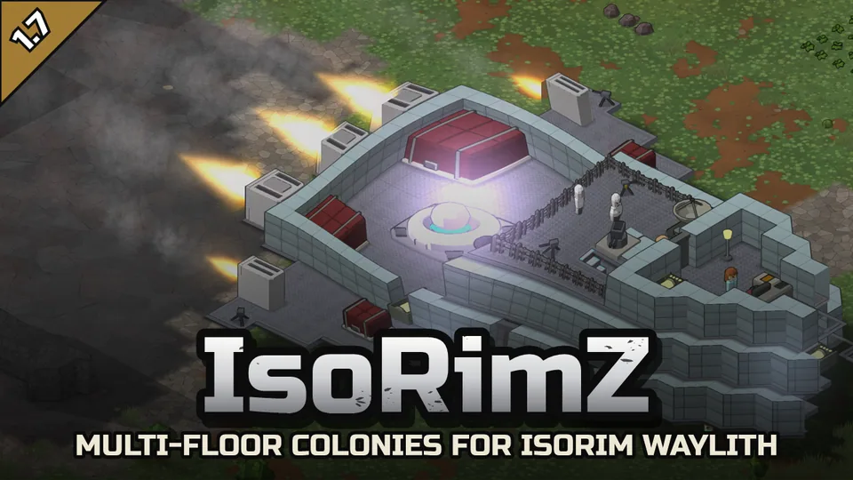 IsoRimZ - Многоэтажное строительство, лестницы и вертикальные сражения в RimWorld