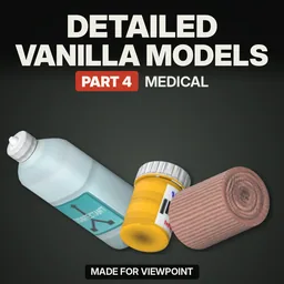 Detailed Vanilla Models - Medical: Realistic 3D Medical Supplies for Project Zomboid