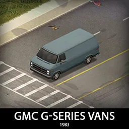 1983 GMC G-Series Vans - Настраиваемые фургоны и версия «Команды А» для Project Zomboid
