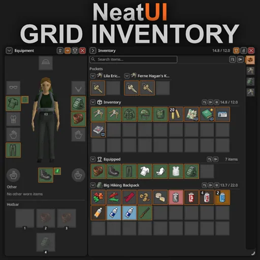 NeatUI - Grid Inventory