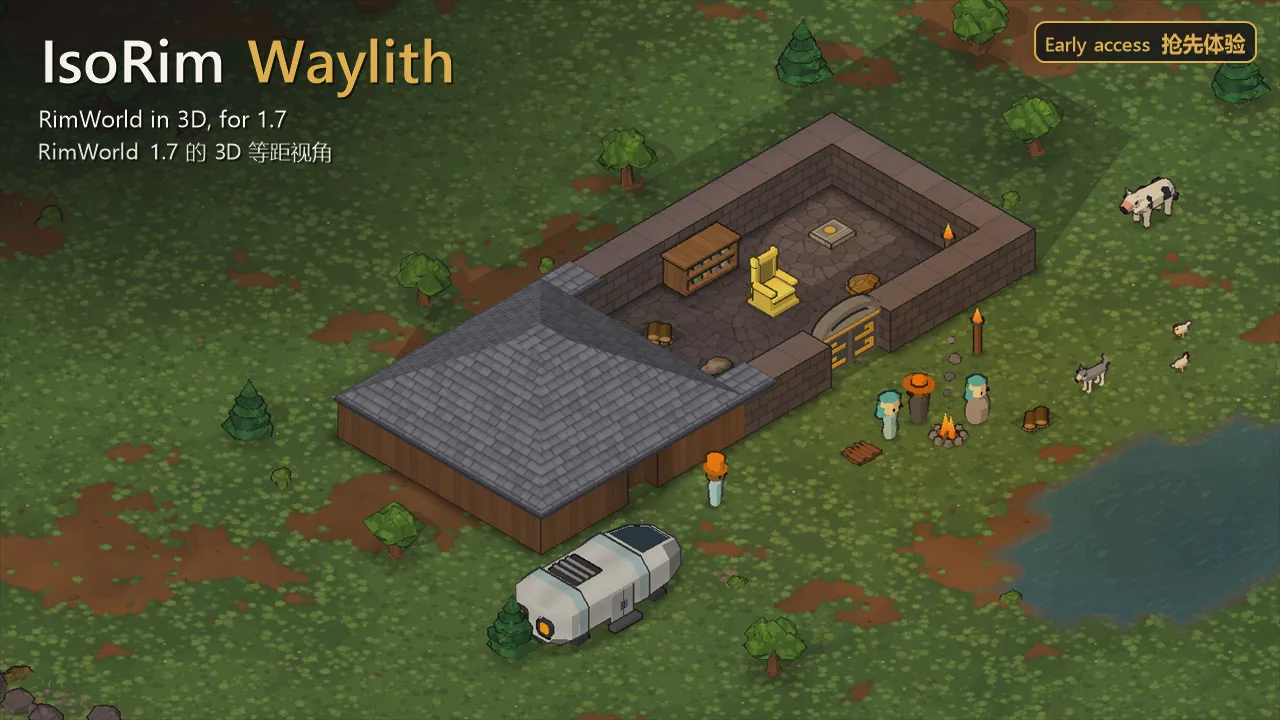 IsoRim Waylith - 3D-графика, изометрическая камера и новые модели для RimWorld