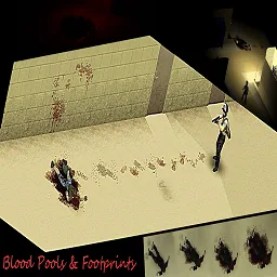 Лужи крови и следы / Blood Pools & Footprints