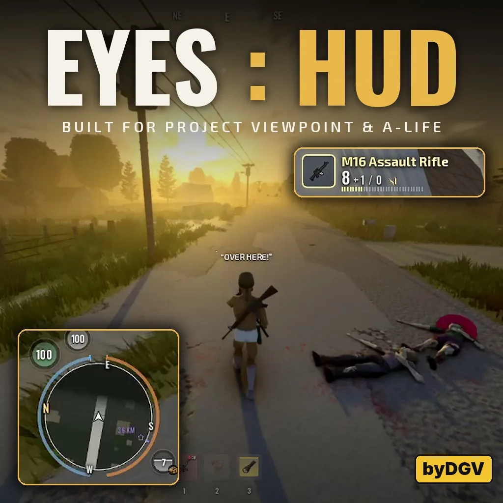 Viewpoint Eyes - A Customizable HUD for Project Zomboid