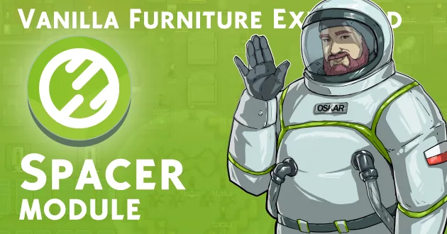 Vanilla Furniture Expanded - Spacer 2 - футуристическая мебель для RimWorld