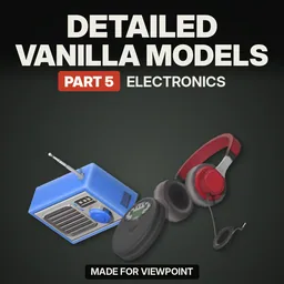 Detailed Vanilla Models - Electronics: Реалистичные 3D-модели электроники, радиоприёмников и телефонов для Project Zomboid