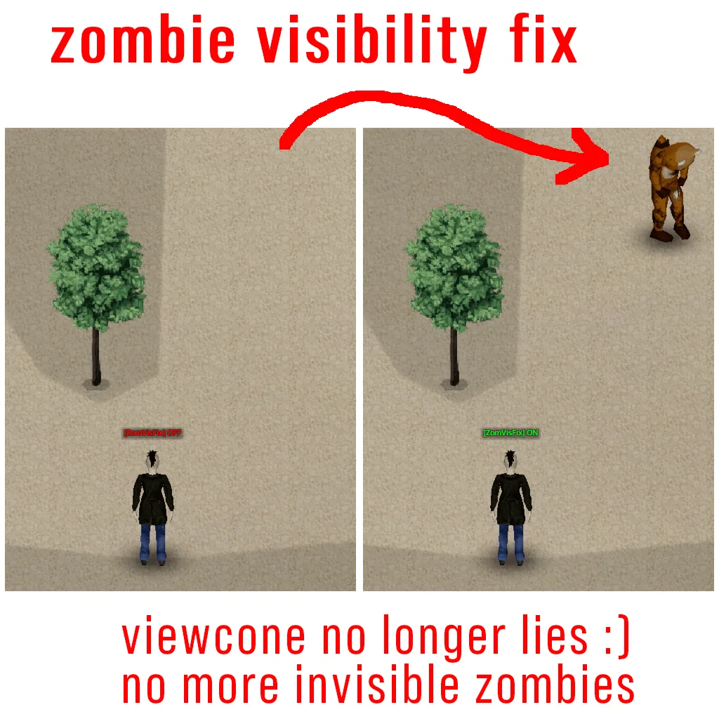ZomVisFix - More Consistent Zombie Visibility