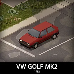 Volkswagen Golf Mk2 - Семь версий и настраиваемая защита для Project Zomboid