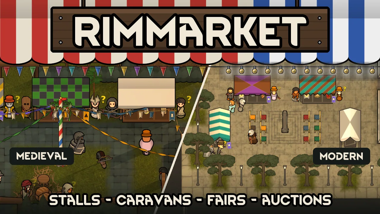 RimMarket - Торговые лавки, караванные маршруты и ярмарки для RimWorld