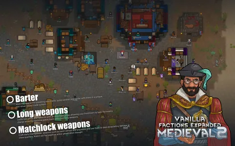 Vanilla Factions Expanded - Medieval 2 - Средневековые фракции, замки и оружие для RimWorld