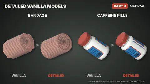 Detailed Vanilla Models - Medical: Realistic 3D Medical Supplies for Project Zomboid