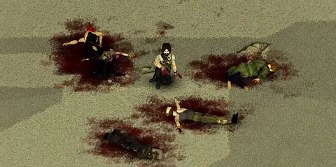 Лужи крови и следы / Blood Pools & Footprints