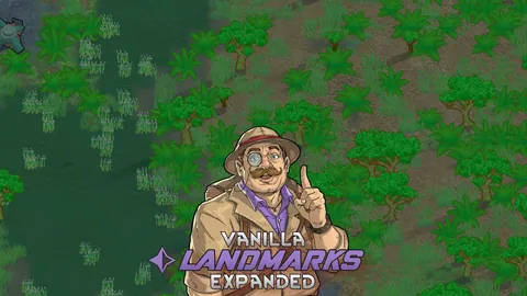 Vanilla Landmarks Expanded - 59 новых достопримечательностей, биомы и исследование мира RimWorld