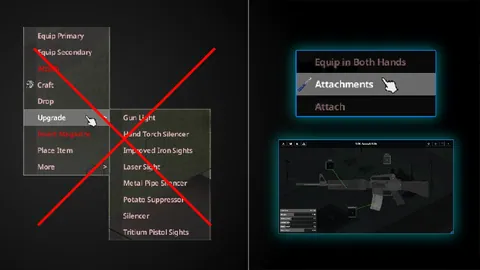 Attachments UI — удобная настройка оружия в Project Zomboid