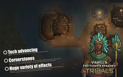 Vanilla Factions Expanded - Tribals - От дикого выживания до ультратехнологий в RimWorld