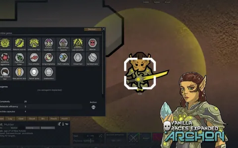 Vanilla Races Expanded - Archon - Межпространственные воины и псионические гены для RimWorld