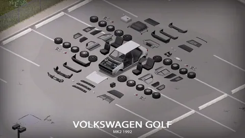 Volkswagen Golf Mk2 - Семь версий и настраиваемая защита для Project Zomboid