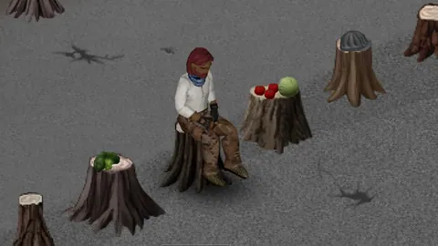 Jumbo Stumps Done Right - Полезные пни, рабочие поверхности и древесина для Project Zomboid