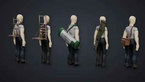 Detailed Vanilla Models - Lights & Bags: HD Backpacks, Flashlights and Equipment for Project Zomboid