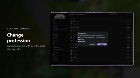 Sandbox Control - Чит-меню и творческий режим для Project Zomboid