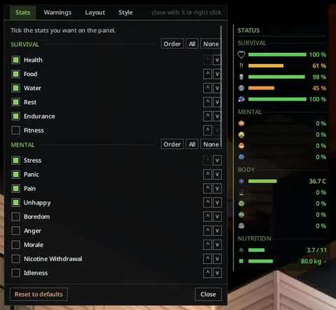 CH Status HUD — Character Stats Without the Guesswork