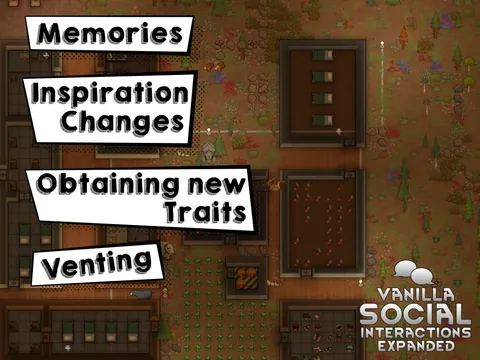 Vanilla Social Interactions Expanded - Отношения и личные стремления в RimWorld