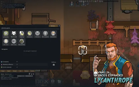 Vanilla Races Expanded - Lycanthrope - Оборотни и гены превращения для RimWorld
