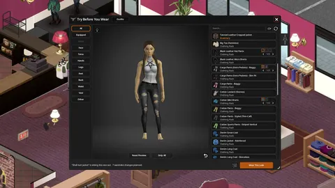 Try Before You Wear - 3D-примерка одежды и сохранение нарядов для Project Zomboid