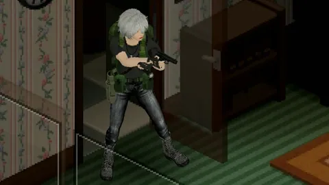 Tactical Flashlight Animation - Тактическая анимация фонарика и реалистичная стойка для Project Zomboid Build 42