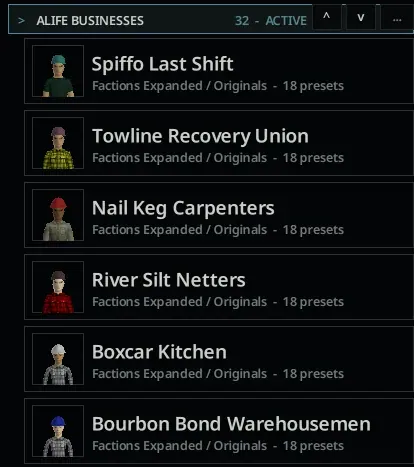 A-Life: Factions Expanded - 100 Survivor Factions and 1,776 NPC Presets for Project Zomboid