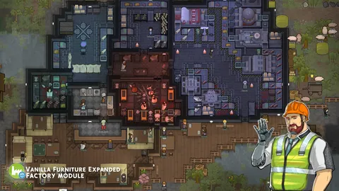Vanilla Furniture Expanded - Factories - Автоматизация производства, заводы и конвейеры для RimWorld