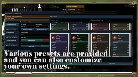 Item Details Panel - Подробные характеристики предметов, прочность оружия и улучшенные подсказки для Project Zomboid