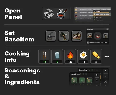 Project Cook — удобное приготовление еды в Project Zomboid
