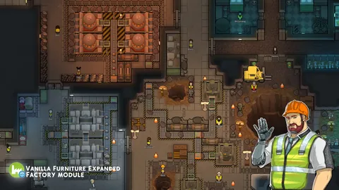 Vanilla Furniture Expanded - Factories - Автоматизация производства, заводы и конвейеры для RimWorld