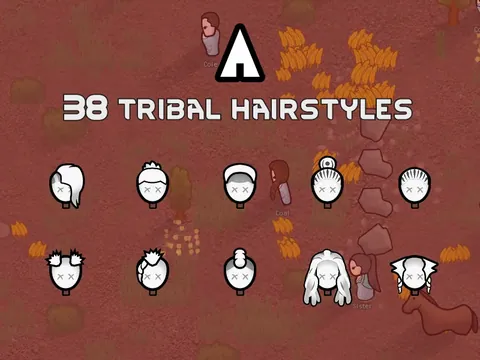 Vanilla Hair Expanded - Новые причёски, бороды и парикмахерский стол для RimWorld