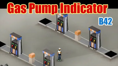 Gas Pump Indicator - Colored Fuel Indicators and Gas Station Improvements for Project Zomboid