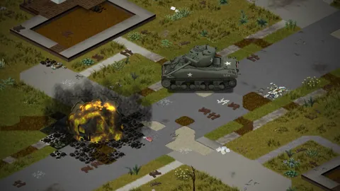 U.S. M4A1 Sherman - Drivable WWII Tank with Functional Cannon and Machine Gun for Project Zomboid