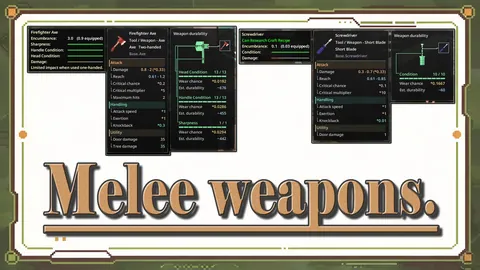 Item Details Panel - Подробные характеристики предметов, прочность оружия и улучшенные подсказки для Project Zomboid