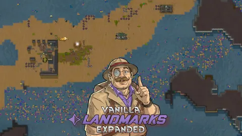 Vanilla Landmarks Expanded - 59 новых достопримечательностей, биомы и исследование мира RimWorld