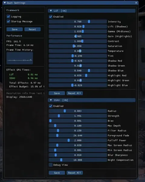 Dust - A Kenshi Rendering Framework / Dust - Рендер-фреймворк для Kenshi