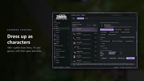Sandbox Control - Чит-меню и творческий режим для Project Zomboid