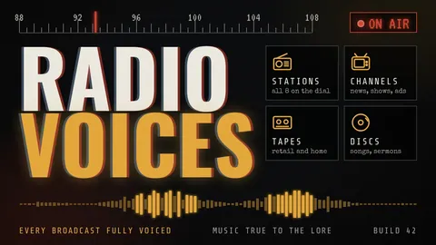Radio Voices - Полная озвучка радио, телевидения, VHS и компакт-дисков для Project Zomboid