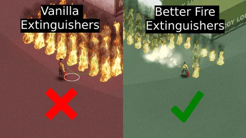 Better Fire Extinguishers - Aim and Spray Firefighting for Project Zomboid