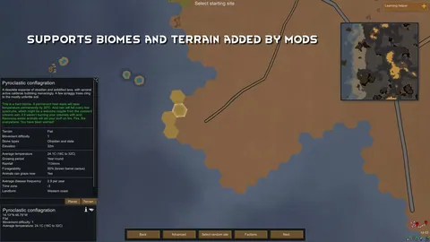 Map Preview - Preview Settlement Maps Before Landing in RimWorld