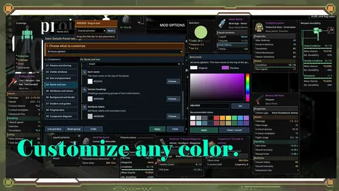 Item Details Panel - Подробные характеристики предметов, прочность оружия и улучшенные подсказки для Project Zomboid