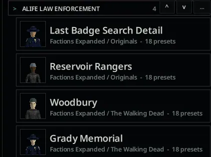 A-Life: Factions Expanded - 100 Survivor Factions and 1,776 NPC Presets for Project Zomboid